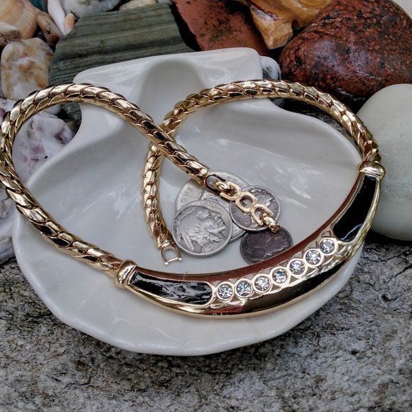 1980's Christian Dior Signed Collar Necklace - Picture 3 of 10